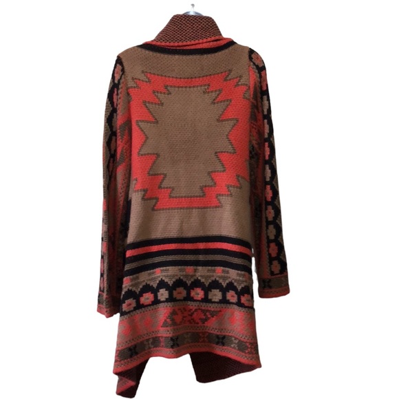 Rachel Roy Wanderer Bohemian Long Line Sweater Size L - Picture 5 of 6
